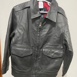 Gap kids leather jacket